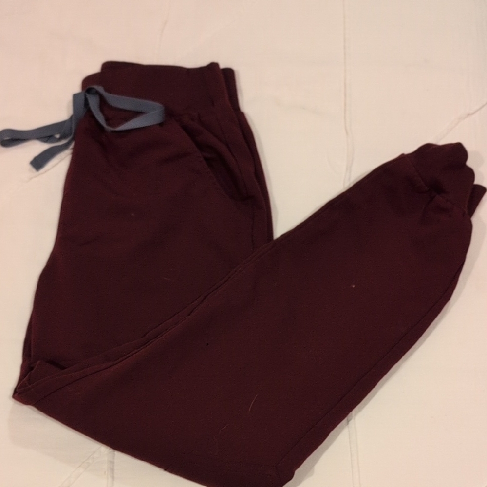 Figs Burgundy Joggers